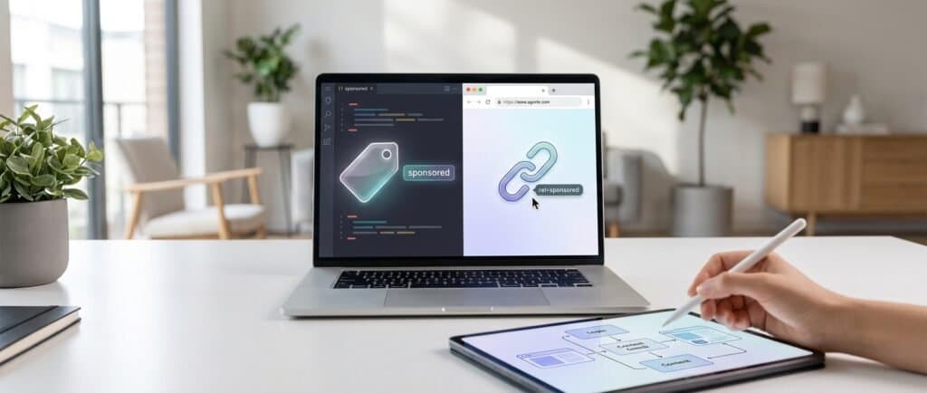 Sponsored Tag vs rel=”sponsored” — Key Differences
